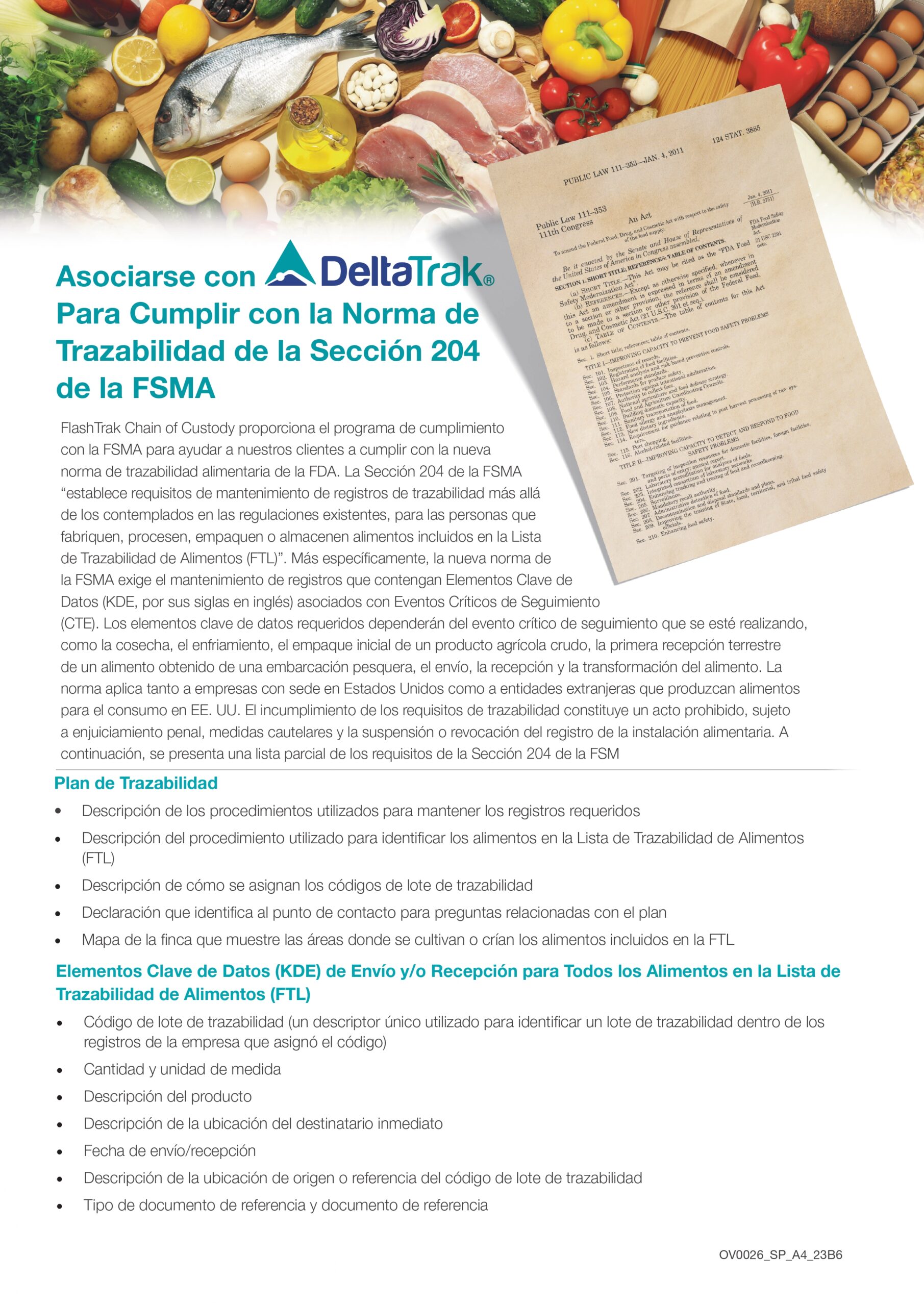 FSMA 204 Compliance (Spanish)