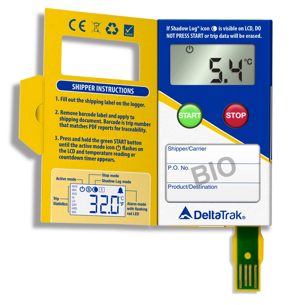 FlashLink® PDF Vaccine In-Transit Loggers